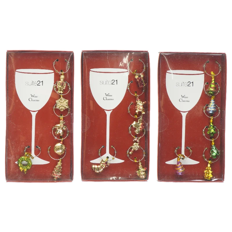 Wine charms fra Suite21 (str. 6 stk. pr. pakke)