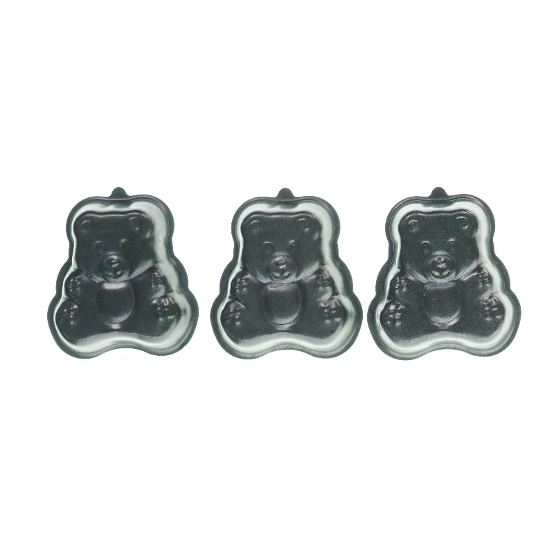 Bjørnebageforme 3 stk (str. 12x8cm)