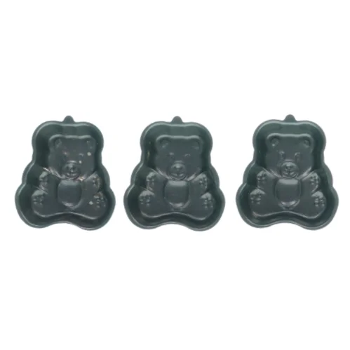 Bjørnebageforme 3 stk (str. 12x8cm)