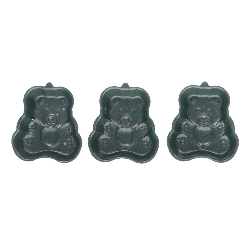 Bjørnebageforme 3 stk (str. 12x8cm)