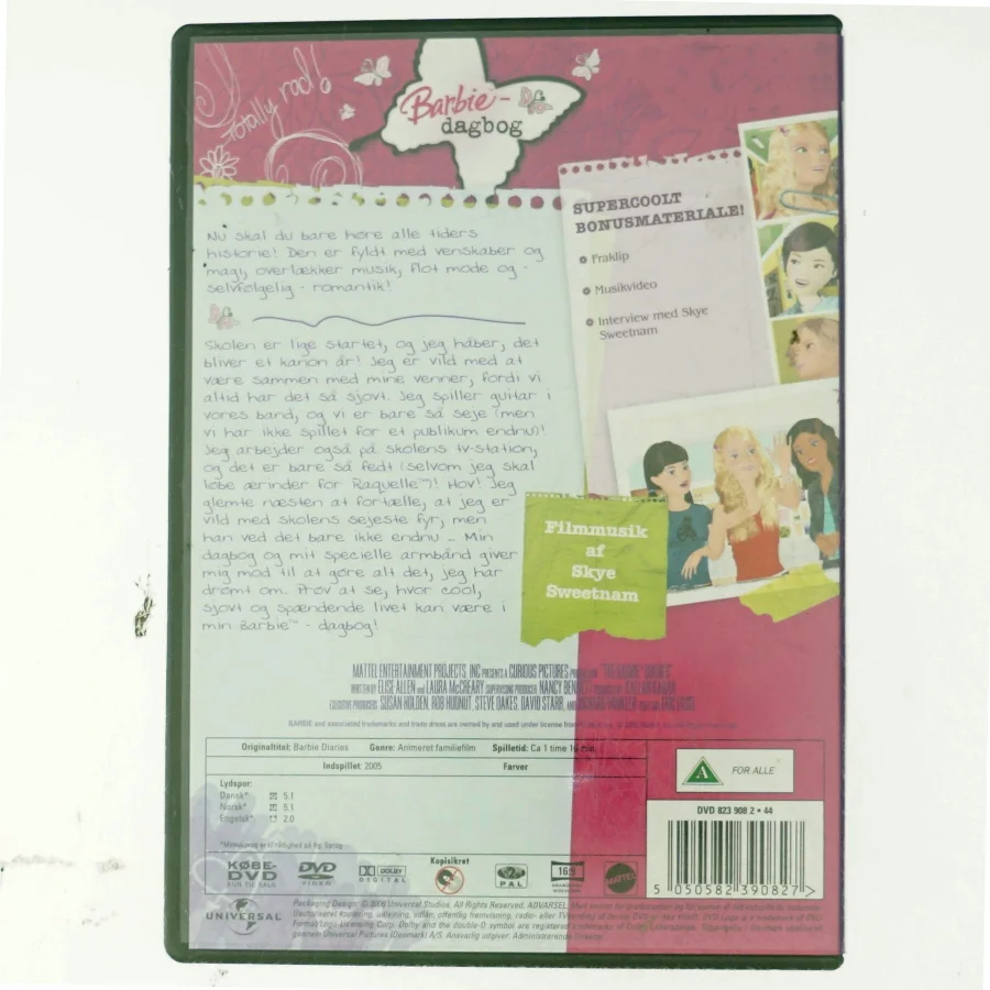 BARBIE DAGBOG dvd