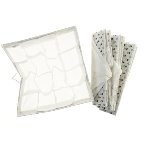 Organiseringssæt med fire opbevaringsbokse (str. 4 stk 40,5x39,5 cm)