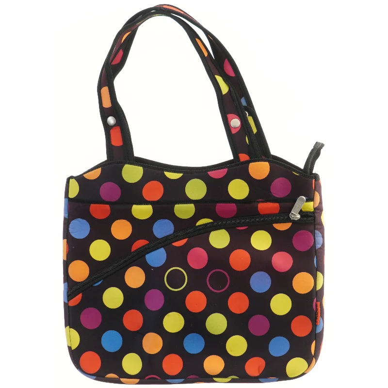 Farverig neopren computertaske, taske med prikker (str. 40x34 cm)