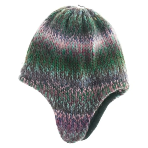 Strikket hue (str. 6 til 8 år)