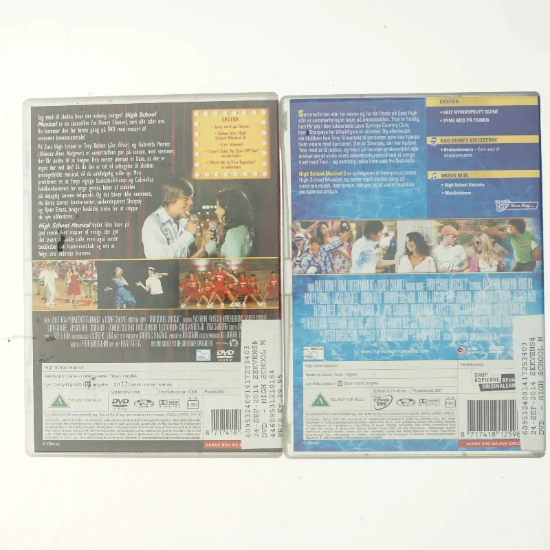 High school musical 1-2 dvd