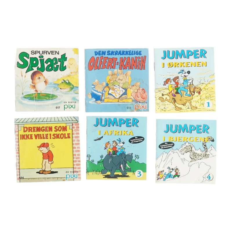 retro pixi-bøger 6 stk. 