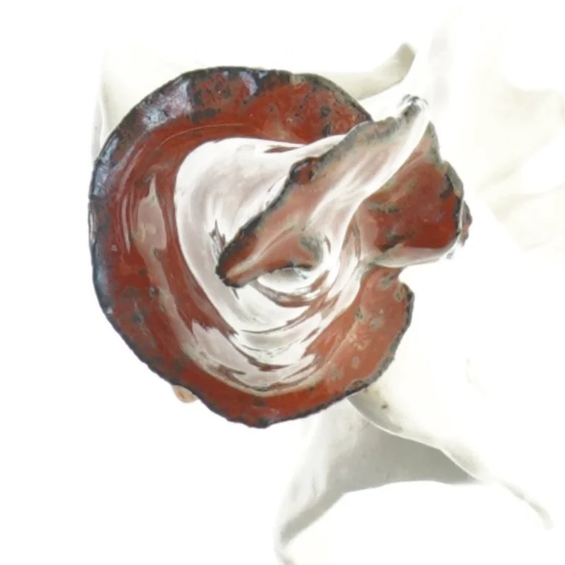 Vintage gammel keramik nisse skulptur (str. 30 cm)