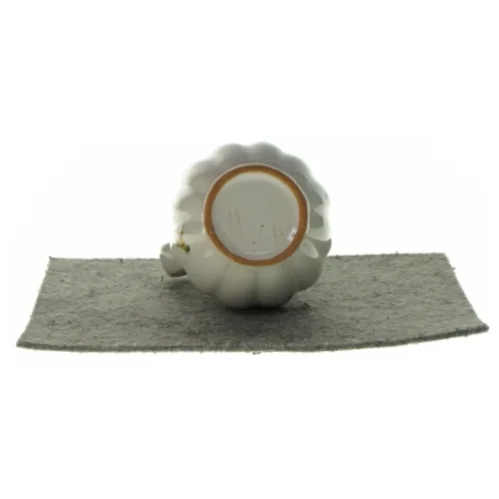 Kande/ lille vintage vase med blomsterprint (str. 12 x 6cm)