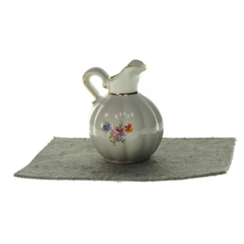 Kande/ lille vintage vase med blomsterprint (str. 12 x 6cm)