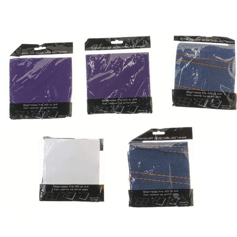 Strækbare bogomslag A5 til A4