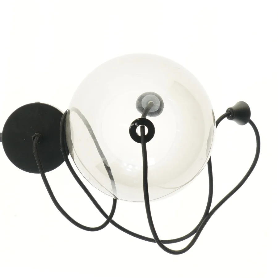 Glaskugle pendel lampe (str. 20 cm)