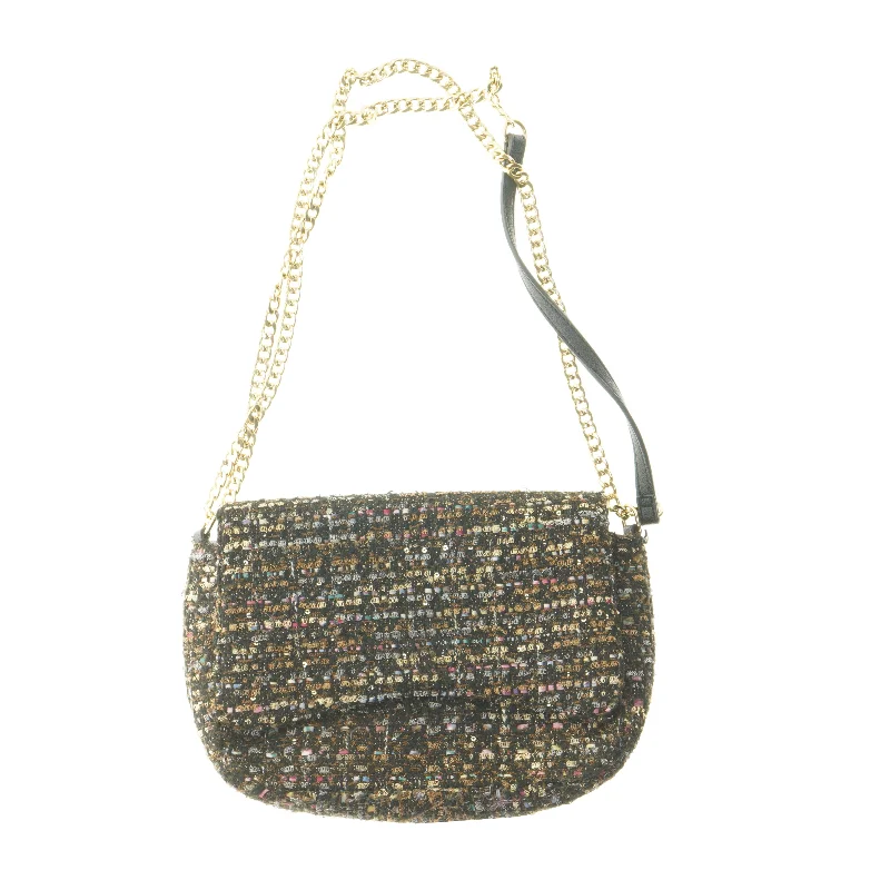 Tweed skuldertaske fra BeckSøndergaard med kæde fra Beck Söndergaard (str. 30x20 cm)