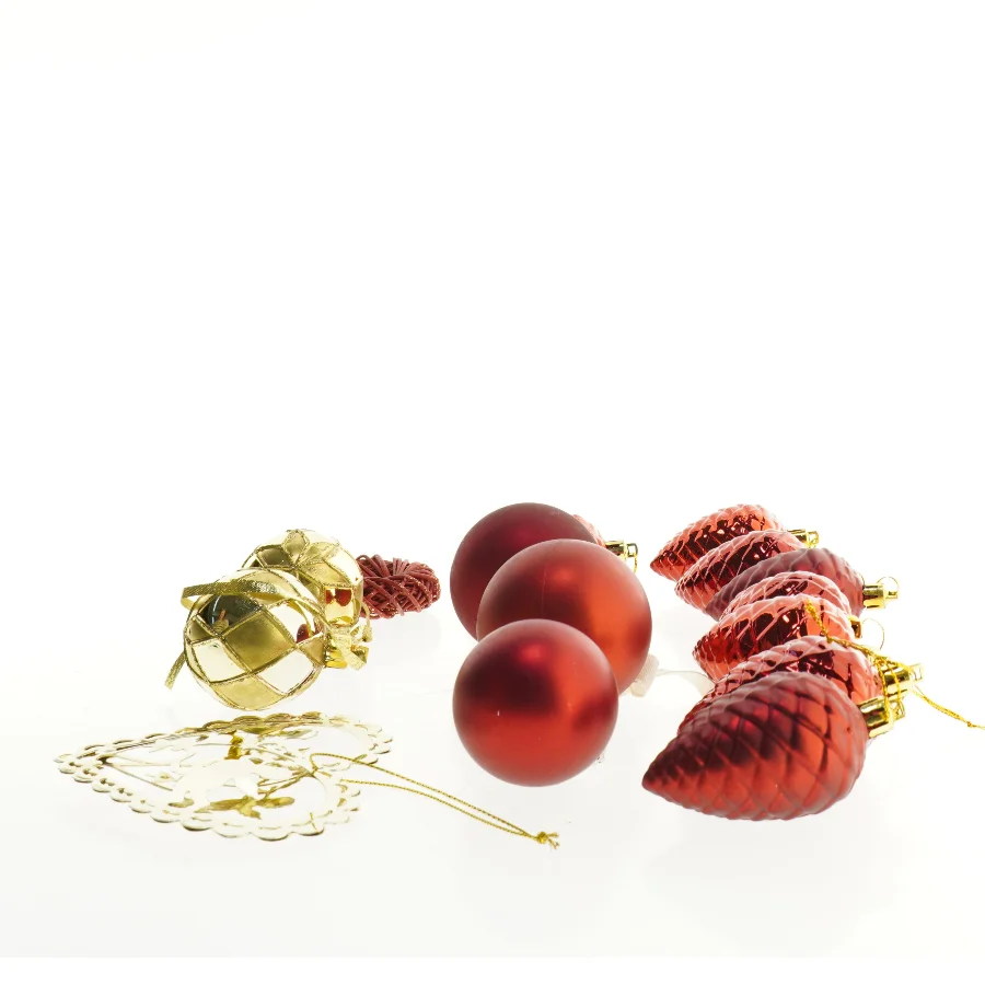 Vintage og retro blandet Julepynt 15 stk (str. Blandet)