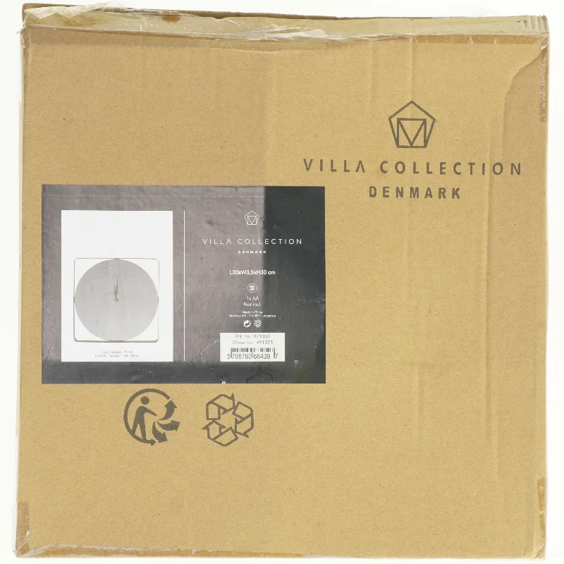 Nyt Ur med spejloverflade fra Villa Kollektion nyt og i æske (str. 31 cm)