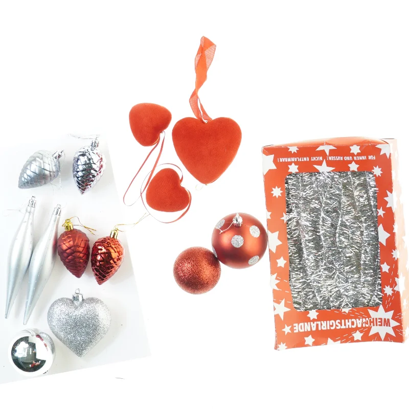 Retro og vintage Julepynt, 13  julekugler mm (str. 23 cm)