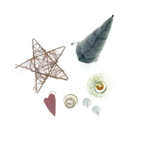 Blandet stort og flot julepynt 