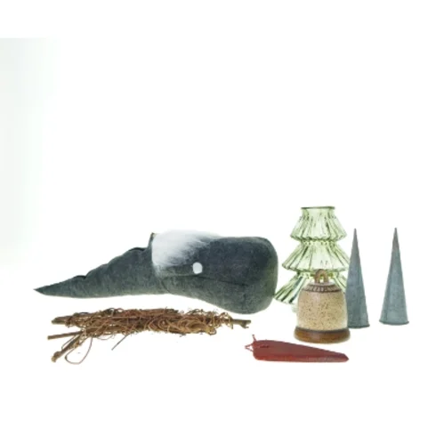 Blandet stort og flot julepynt 