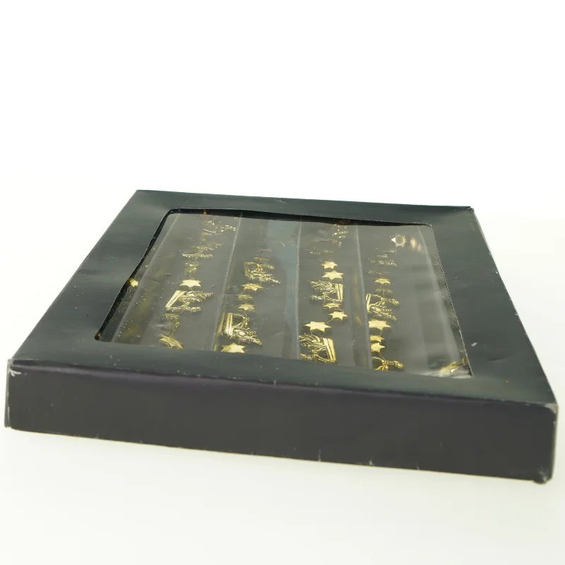 Julepynt lang guldfarvet guirlande