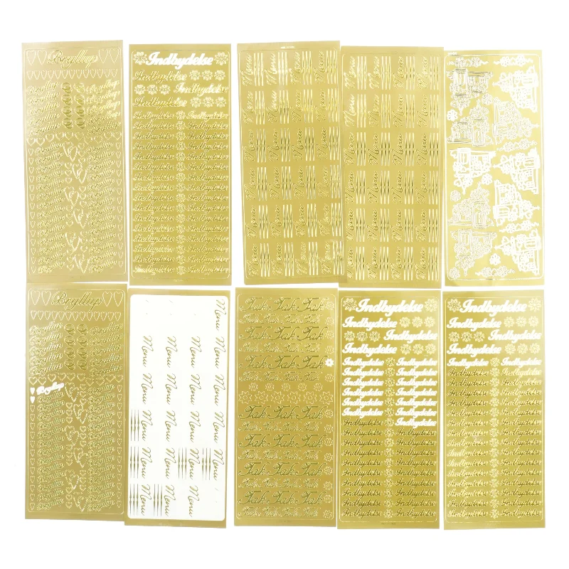 Fest klistermærker (str. 24 x 10 cm)