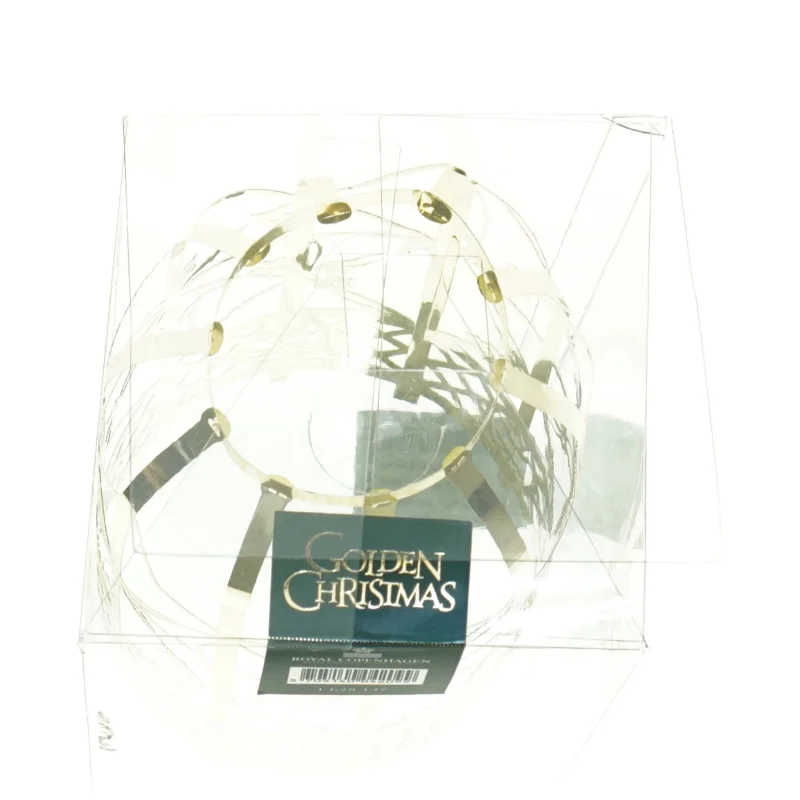 Julepynt, golden christmas fra Royal Copenhagen (str. 20 x 10 cm)
