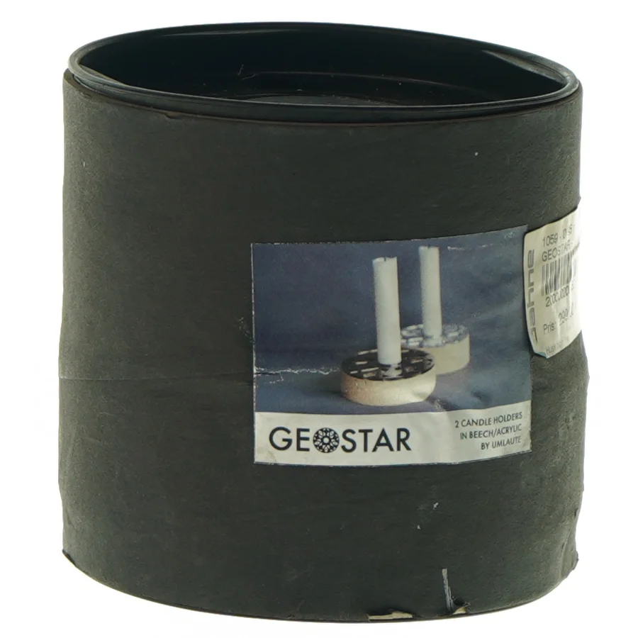 Lysestager 2 stk. fra Geostar (str. 4 x 10cm)