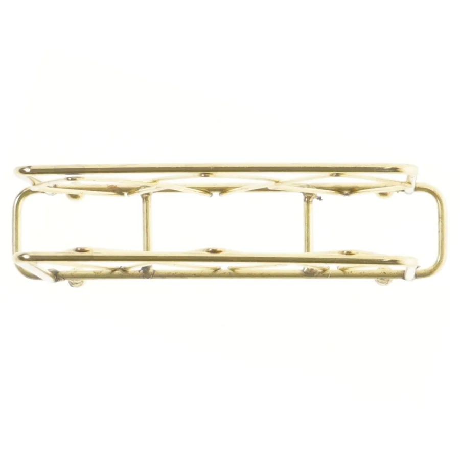 Guldfarvet servietholder, ny (str. 20x14 cm)