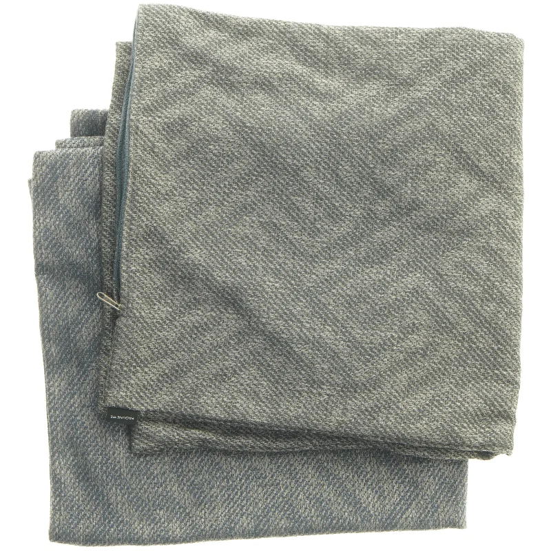 Sæt af to blågrå pudebetræk, ubrugte fra Pagunette (str. 2 styk, 60x58 cm)