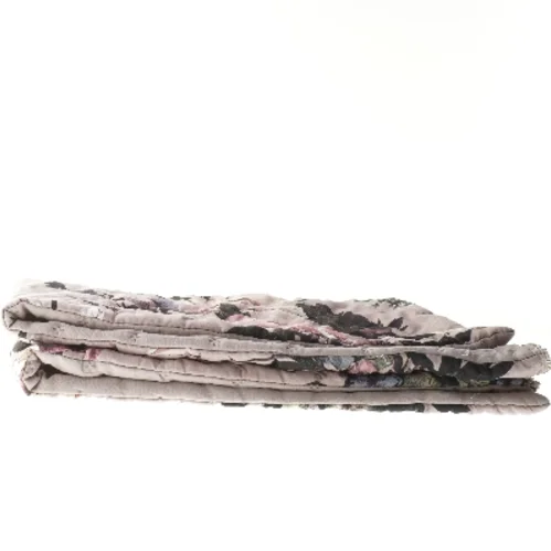 Blomstret quilte pudebetræk til stor gulvpude eller sengegavlspude (str. 90x60 cm)