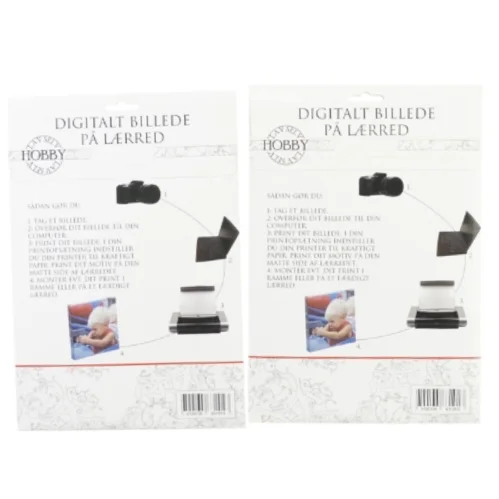 2 ubrugte pakker Digital billede på lærred fra Lav Selv Hobby (str. 35 x 24 cm)