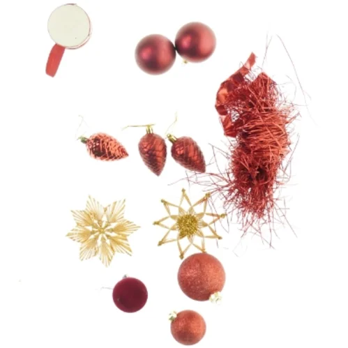 Retro og vintage Julepynt,12 julekugler mm (str. 20 cm)