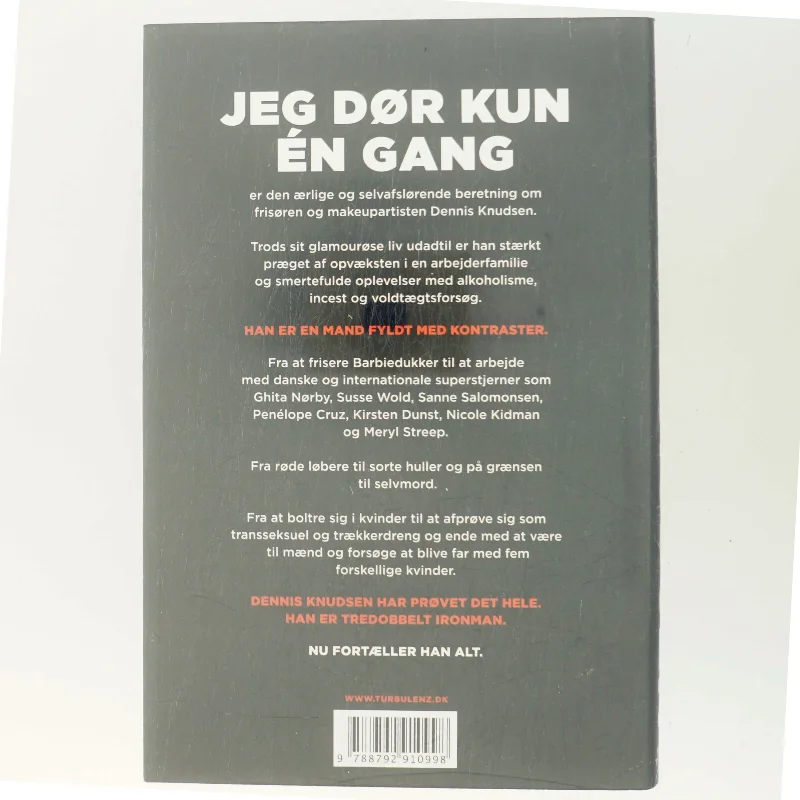 Jeg dør kun én gang af Dennis Knudsen (Bog)