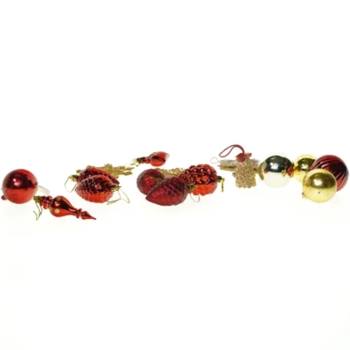 Retro Julepynt, 16 julekugler mm (str. 20 cm)