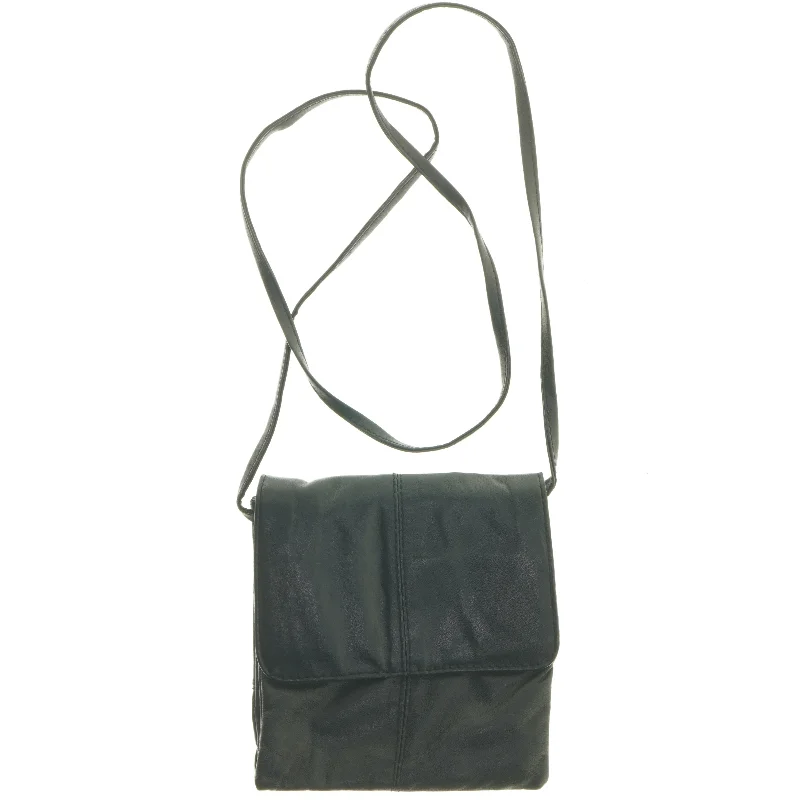 Svar taske med skulderrem (str. 20x19 cm)