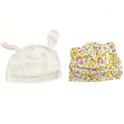 Babyhuer med dyremotiv og frugtprint (str. 16 cm)