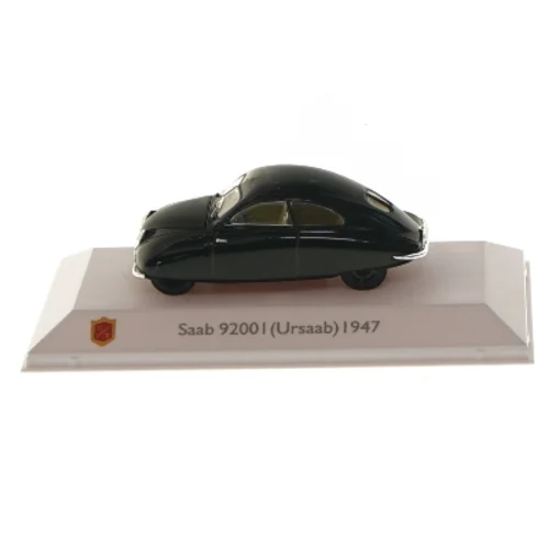Modelbil Saab 92001 Ursaab 1947 fra Ursaab (str. 15x8 cm)