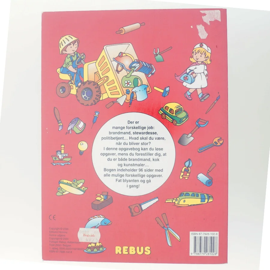 Jeg vil være brandmand ... : opgaveleg med forskellige job (Bog)