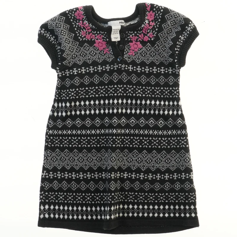 Strikket kortærmet kjole fra H&M (str. 98)