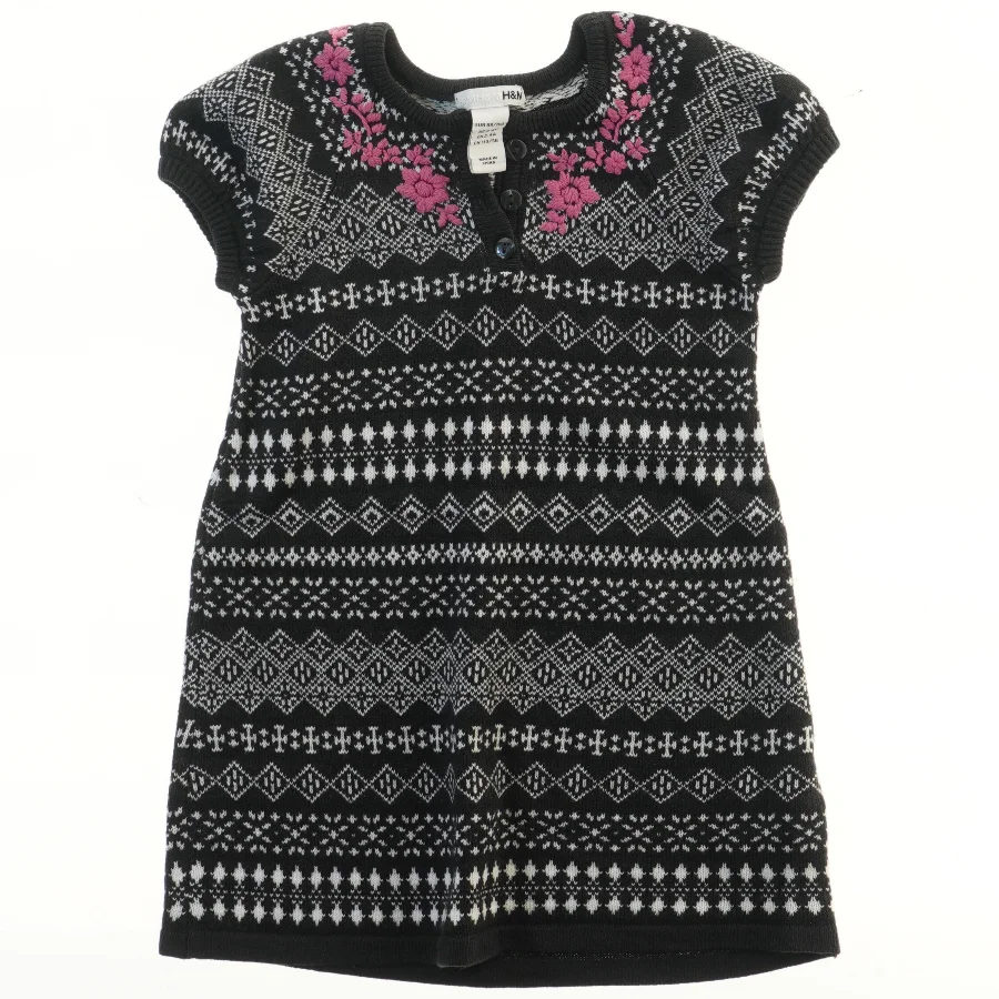 Strikket kortærmet kjole fra H&M (str. 98)
