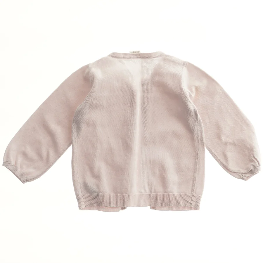 Lyserød cardigan fra H&M (str. 86)