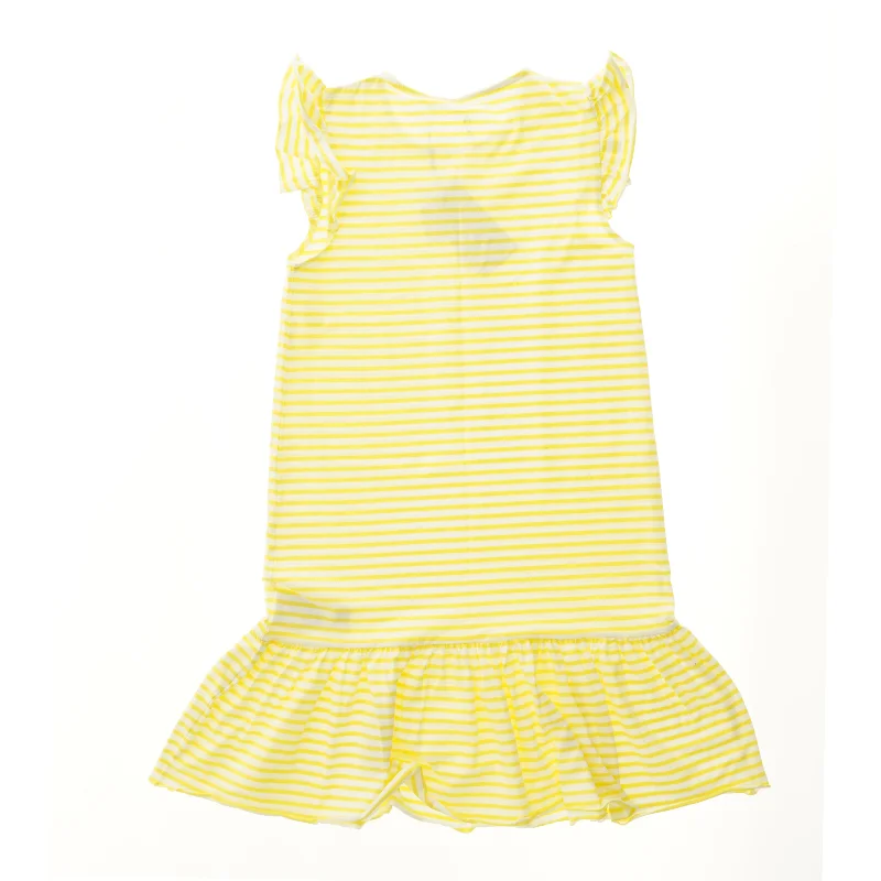 Stribet kjole med flæsedetaljer fra Name It (str. 158)