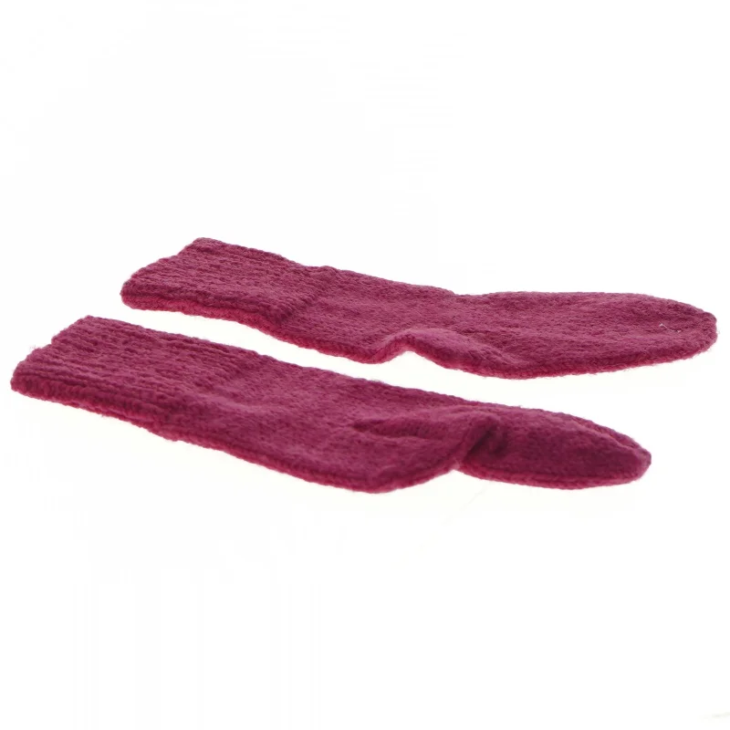 Røde uldsokker til børn (str. 20 cm)