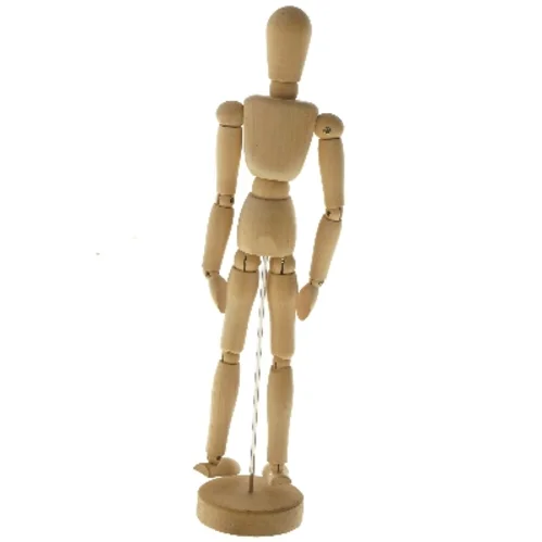 Træ mannequin figur 33 cm (str. 33 cm)