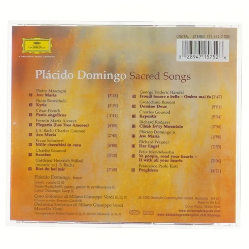 CD: Plácido Domingo - Sacred Songs