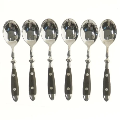 Bestiksæt i rustfrit stål (str. 6 styk, 15 cm)