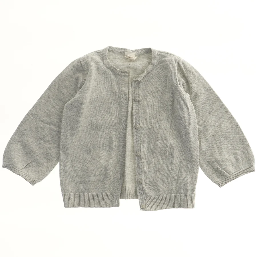 Grå cardigan fra H&M (str. 86)