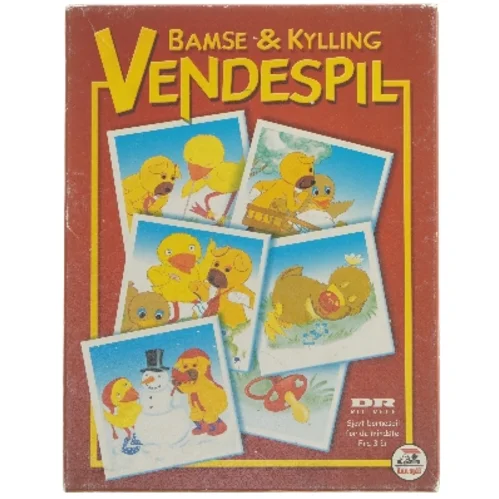 Bamse & Kylling vendespil fra Danspil (str. 27,5x21 cm)