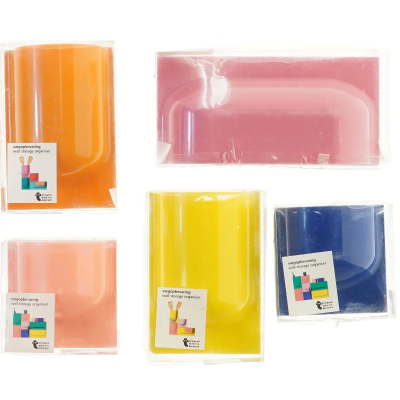 Farverige vægopbevaringsorganisatorer fra Flying Tiger