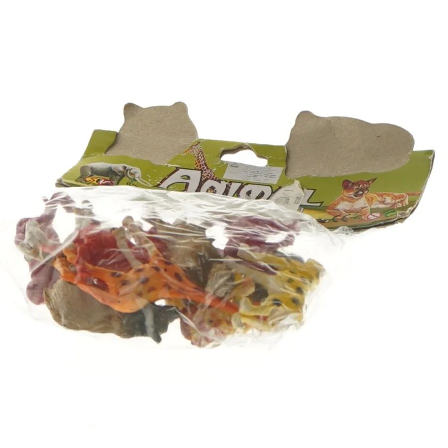Pakke med plastdyrefigurer (str. 17x12 cm)