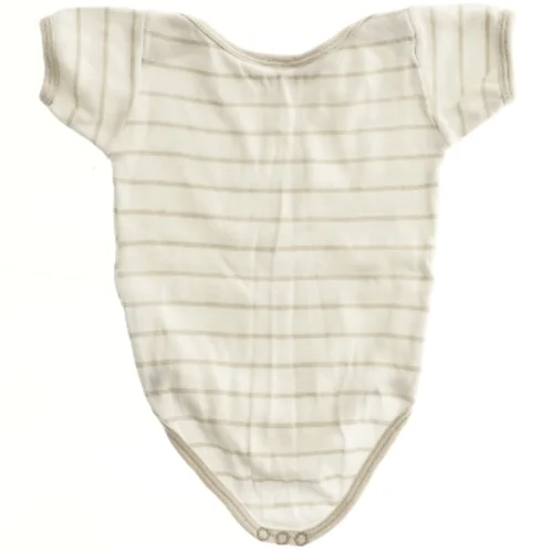 Kortærmet bodystocking med striber (str. 68)