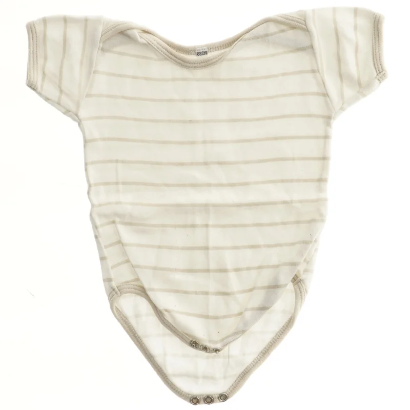 Kortærmet bodystocking med striber (str. 68)